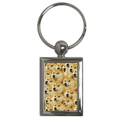 Doge, Memes, Pattern Key Chain (Rectangle)