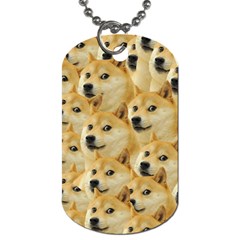 Doge, Memes, Pattern Dog Tag (Two Sides)