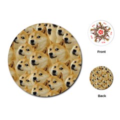 Doge, Memes, Pattern Playing Cards Single Design (Round)