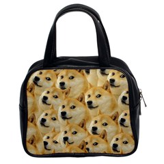 Doge, Memes, Pattern Classic Handbag (Two Sides)