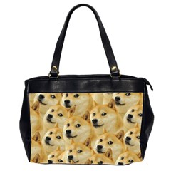 Doge, Memes, Pattern Oversize Office Handbag (2 Sides) by nateshop