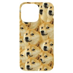 Doge, Memes, Pattern iPhone 14 Pro Max Black UV Print Case