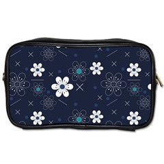 Flowers Pattern , Pattern, Flowers, Texture Toiletries Bag (two Sides) by nateshop