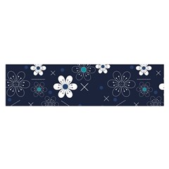 Flowers Pattern , Pattern, Flowers, Texture Oblong Satin Scarf (16  X 60 ) by nateshop