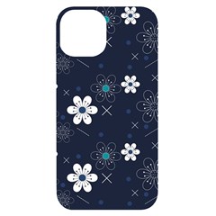 Flowers Pattern , Pattern, Flowers, Texture Iphone 14 Black Uv Print Case by nateshop