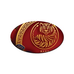 Holiday, Chinese New Year, Year Of The Tiger Sticker Oval (10 Pack)