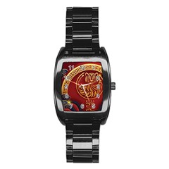 Holiday, Chinese New Year, Year Of The Tiger Stainless Steel Barrel Watch by nateshop