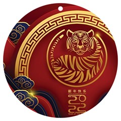Holiday, Chinese New Year, Year Of The Tiger Uv Print Acrylic Ornament Round by nateshop