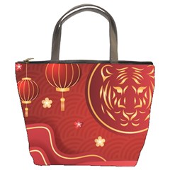 Holiday, Chinese New Year, Bucket Bag by nateshop