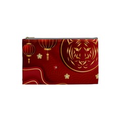 Holiday, Chinese New Year, Cosmetic Bag (small) by nateshop