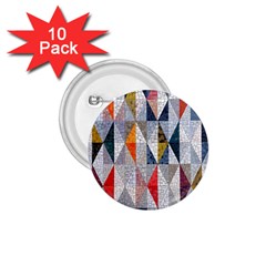 Mosaic, Colorful, Rhombuses, Pattern, Geometry 1 75  Buttons (10 Pack) by nateshop