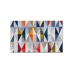 Mosaic, Colorful, Rhombuses, Pattern, Geometry Sticker Rectangular (100 Pack) by nateshop