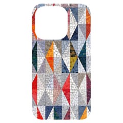 Mosaic, Colorful, Rhombuses, Pattern, Geometry Iphone 14 Pro Black Uv Print Case by nateshop