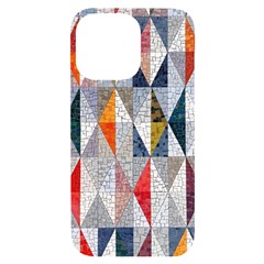 Mosaic, Colorful, Rhombuses, Pattern, Geometry Iphone 14 Pro Max Black Uv Print Case by nateshop