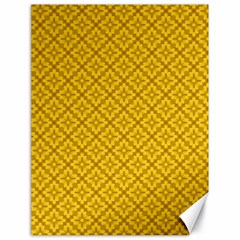 Yellow Floral Pattern Vintage Pattern, Yellow Background Canvas 18  X 24  by nateshop