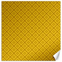 Yellow Floral Pattern Vintage Pattern, Yellow Background Canvas 20  X 20  by nateshop