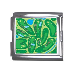 Golf Course Par Golf Course Green Mega Link Italian Charm (18mm) by Grandong