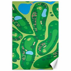 Golf Course Par Golf Course Green Canvas 20  X 30  by Grandong