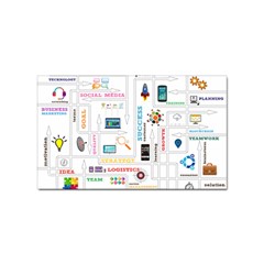 Startup Business Organization Sticker Rectangular (100 Pack) by Grandong