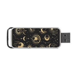Asian Set With Clouds Moon Sun Stars Vector Collection Oriental Chinese Japanese Korean Style Portable Usb Flash (one Side) by Grandong