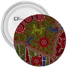 Authentic Aboriginal Art - Connections 3  Buttons