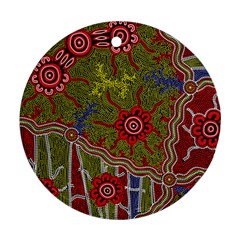 Authentic Aboriginal Art - Connections Ornament (round)