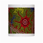 Authentic Aboriginal Art - Connections White Mug Center