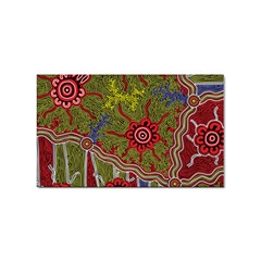 Authentic Aboriginal Art - Connections Sticker (rectangular) by hogartharts