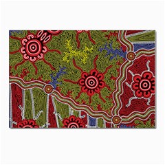 Authentic Aboriginal Art - Connections Postcards 5  X 7  (pkg Of 10)