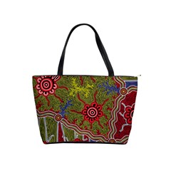 Authentic Aboriginal Art - Connections Classic Shoulder Handbag by hogartharts