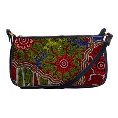 Authentic Aboriginal Art - Connections Shoulder Clutch Bag