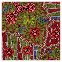 Authentic Aboriginal Art - Connections Lightweight Scarf 