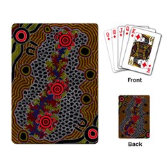 Authentic Aboriginal Art - Gathering Playing Cards Single Design (rectangle)