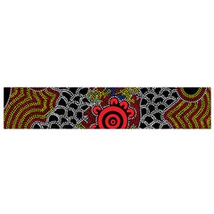 Authentic Aboriginal Art - Gathering Small Premium Plush Fleece Scarf by hogartharts