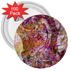 Abstract Pink Blend 3  Buttons (100 Pack) 