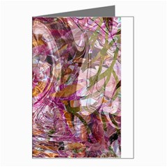 Abstract Pink Blend Greeting Card by kaleidomarblingart