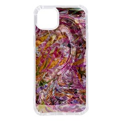 Abstract Pink Blend Iphone 14 Plus Tpu Uv Print Case by kaleidomarblingart