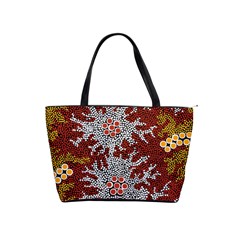 Authentic Aboriginal Art - Bushland Dreaming Classic Shoulder Handbag by hogartharts