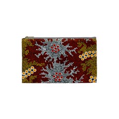 Authentic Aboriginal Art - Bushland Dreaming Cosmetic Bag (small)