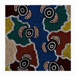 Authentic Aboriginal Art - Riverside Dreaming Medium Glasses Cloth Front