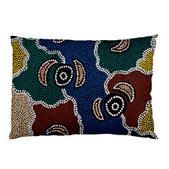 Authentic Aboriginal Art - Riverside Dreaming Pillow Case