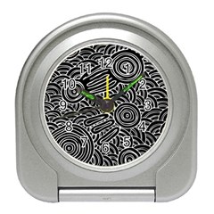 Authentic Aboriginal Art - Meeting Places Travel Alarm Clock