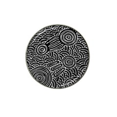 Authentic Aboriginal Art - Meeting Places Hat Clip Ball Marker (4 Pack)