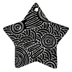 Authentic Aboriginal Art - Meeting Places Star Ornament (Two Sides)