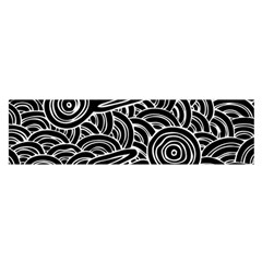 Authentic Aboriginal Art - Meeting Places Oblong Satin Scarf (16  x 60 )