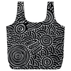 Authentic Aboriginal Art - Meeting Places Full Print Recycle Bag (XXXL)