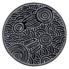 Authentic Aboriginal Art - Meeting Places Wireless Fast Charger(Black)