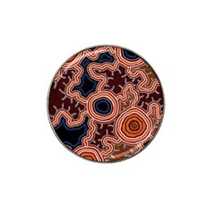 Authentic Aboriginal Art - Pathways Hat Clip Ball Marker