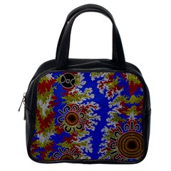 Authentic Aboriginal Art - Waterholes (corella) Classic Handbag (one Side)