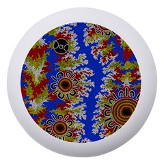 Authentic Aboriginal Art - Waterholes (corella) Dento Box With Mirror by hogartharts